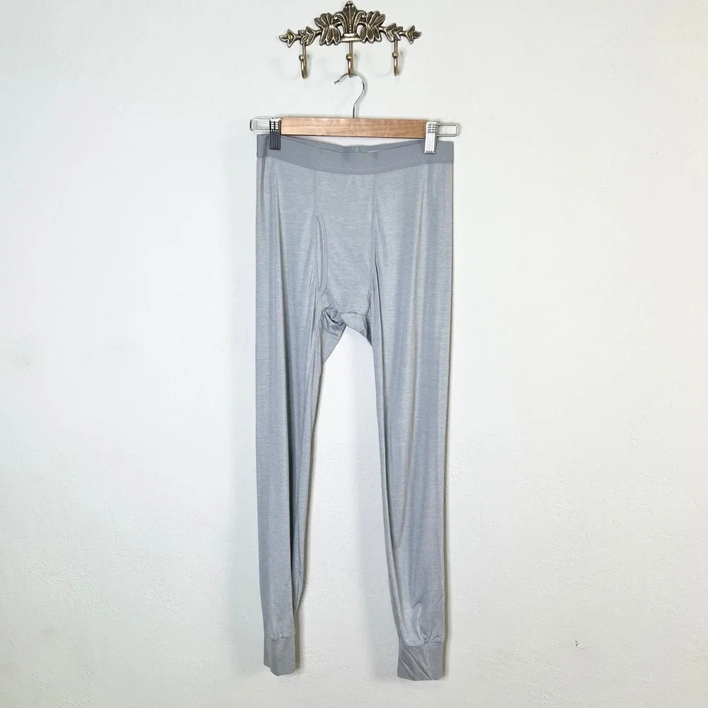 Uniqlo Heattech Mens‎ Medium Gray Thermal Base Layer Leggings Long Johns